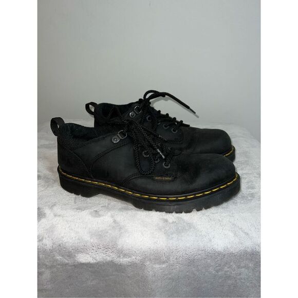 Men’s Black Dr Martens Slip Resistant lace ups US10 - Picture 1 of 7
